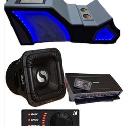 NEW CUSTOM CENTER CONSOLE PORTED KICKER SOLO X 10” Subwoofer 4000 Watts KICKER KXA2400.1