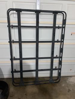 Black Steel Roof Rack Cargo Basket 50x72