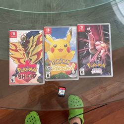 Nintendo Switch Pokémon Games, Pokémon sword And Shield, Shining pearl, Let’s go pikachu