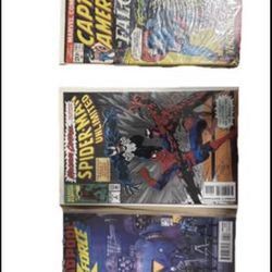 Marvel Comics Lot Captain America Spider-Man Deadpool