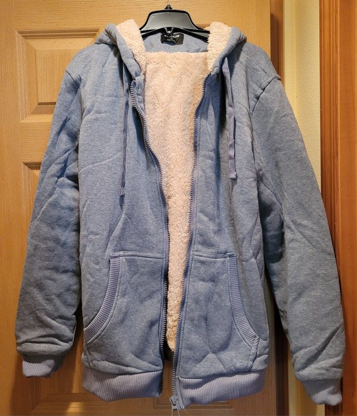 Hoodie With Sherpa Lining Women's XXL