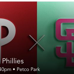 Padres Vs Phillies, Friday 26 April @ 6:40p