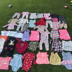 12 Months Baby Girl Clothes Lot 
