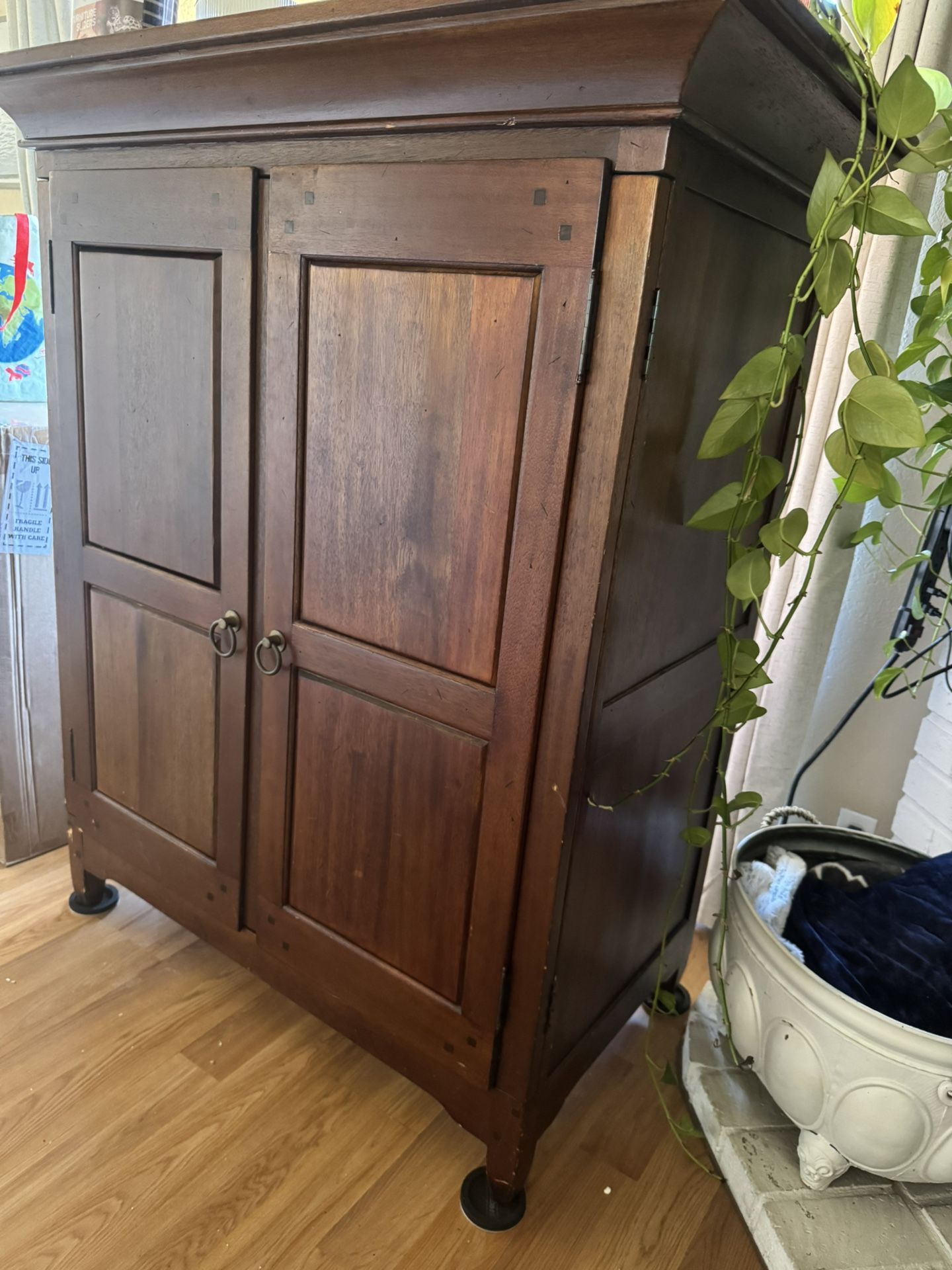 Dark Wood Armoir cabinet