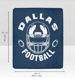 NEW: 50"x 60" COWBOYS TEAM BLANKEY