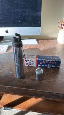 Beaker achohol blowtorch