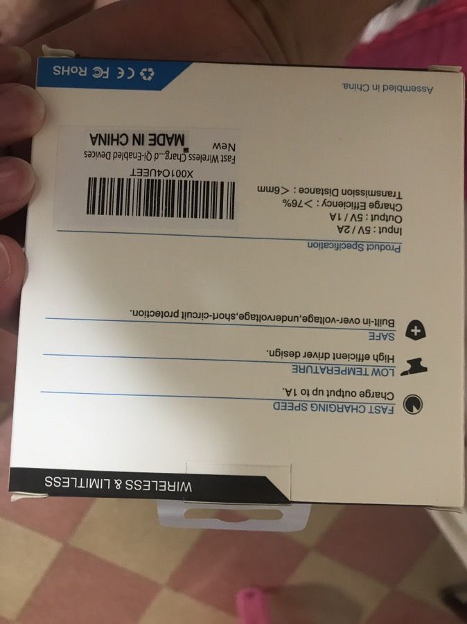 Wireless charger for iPhone 8 and X