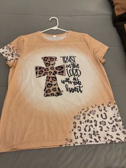 Leopard Print Christian Graphic Tee