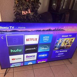 4k  55”. Hisense Roku LED Ultra Thin Bluetooth 