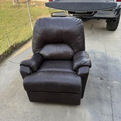 Brown Leather Recliner