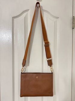 Tory Burch Brown Leather Crossbody Bag