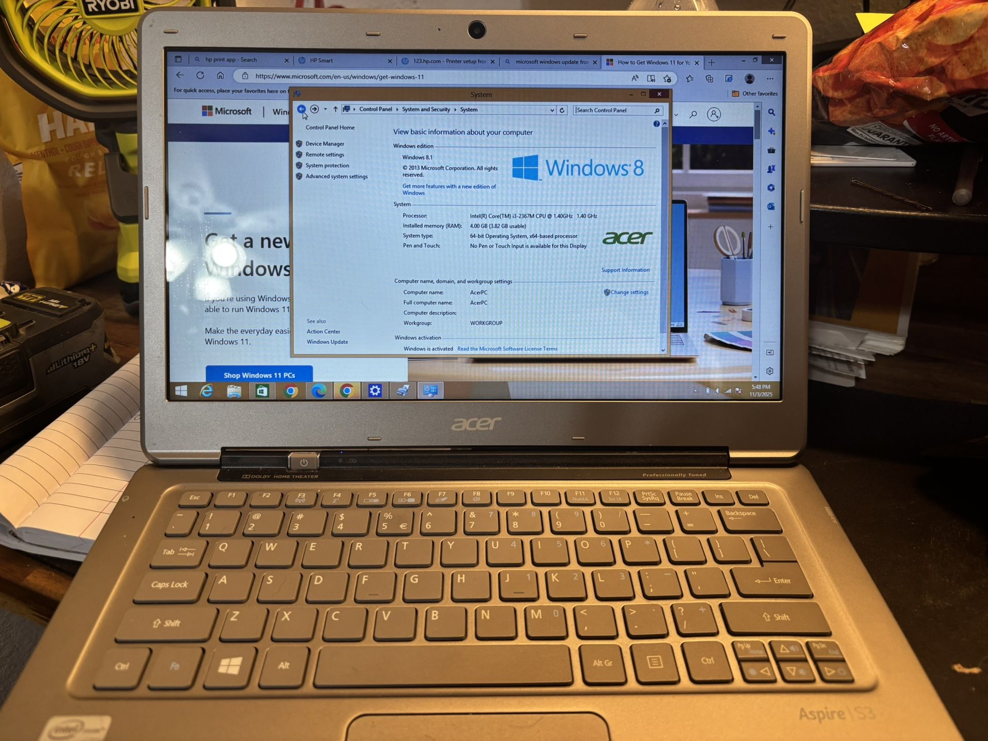 ACER Notebook Computer 