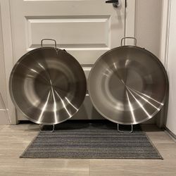2 Comales  Inoxidables Big 22 Inch Condition New 