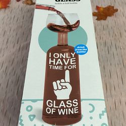 NEW - BIGMOUTH INC. THE ORIGINAL WINE BOTTLE GLASS - In Original Box