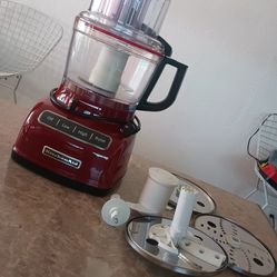 KitchenAid food processor red 🍒