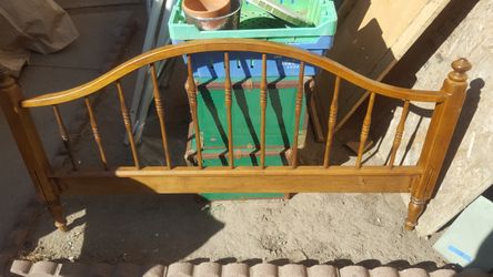 Wooden headboard