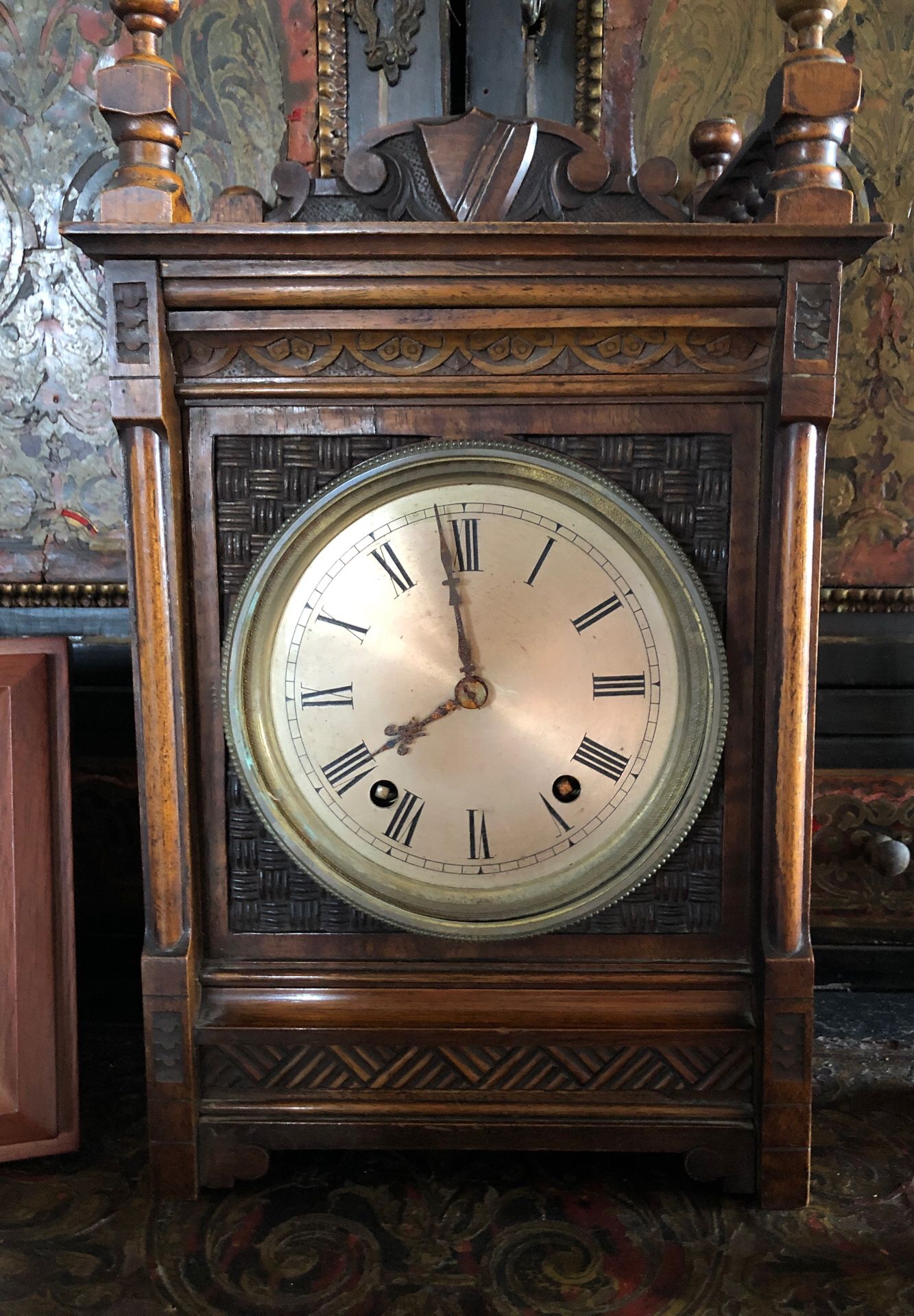 Winterhalder & Hofmeier Black Forest German Antique Clock