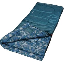 Coleman Youth Kids Sleeping Bag, Blue Camo