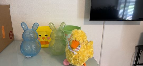 Easter baskets and plush