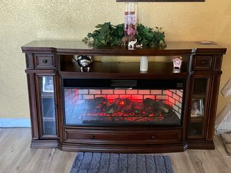 Electric Fireplace TV Console Cabinet