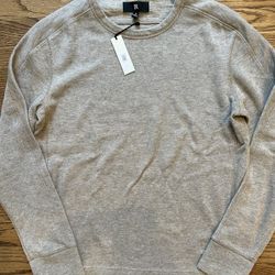Banana Republic Men's Light Brown Pullover Sweater- Brand New! Retail $109  Elevate your wardrobe with this stylish cotton/polyester Banana Republic M
