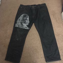 Sdl Pants/ Skys Da Limit With White Beni