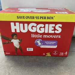 HUGGIES  SIZE   4     116   pañales