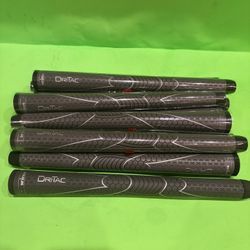 (10) New Winn Dri-Tac Oversize Jumbo Dark Gray Golf Grips