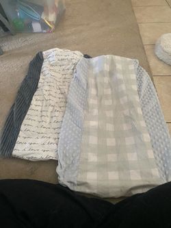 Two waterproof changing pad covers
