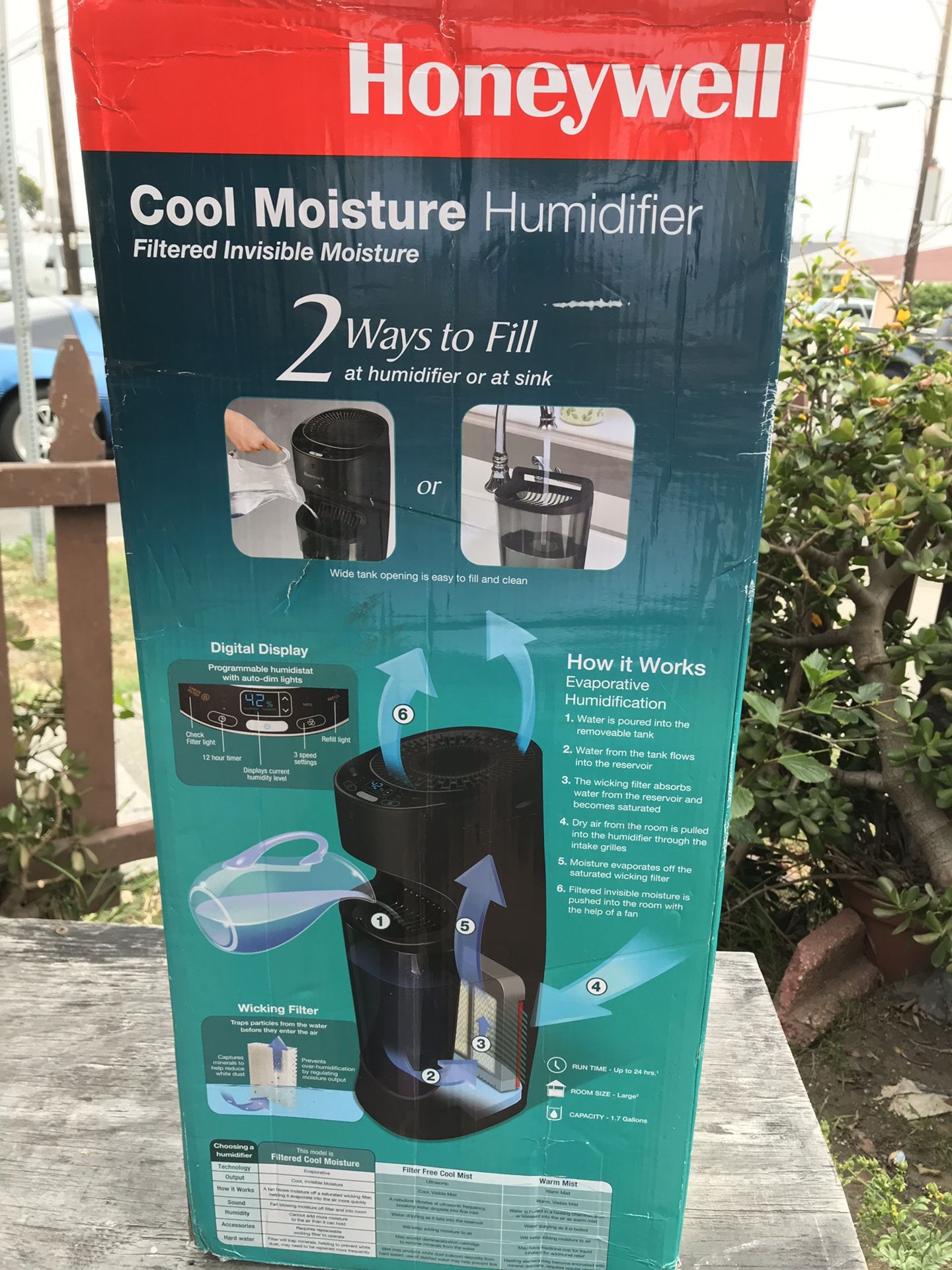 Honeywell Cool Moisture Tower Humidifier