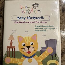 New Baby Einstein Baby Wordsworth DVD Video 1yrs