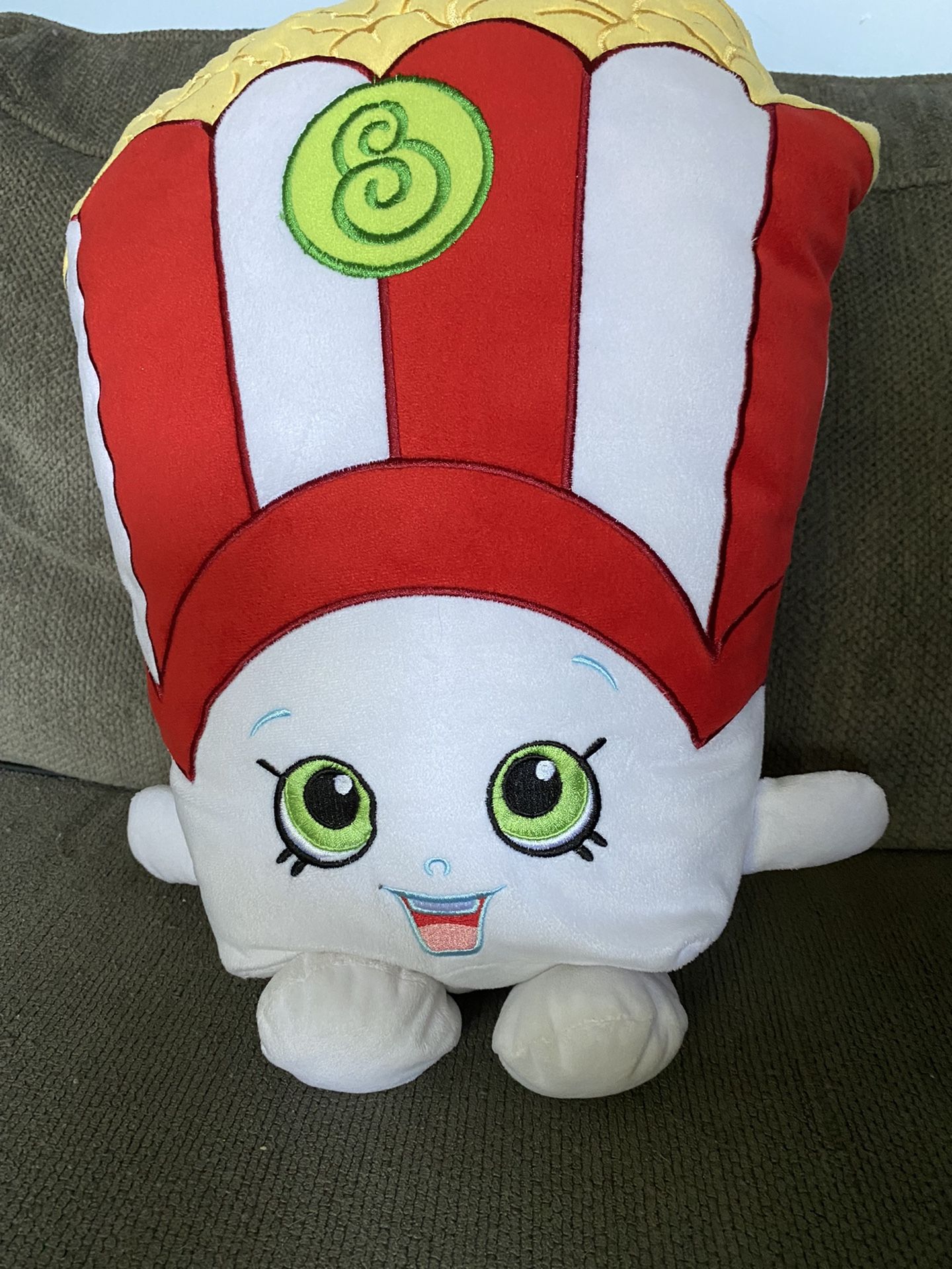 Shopkins 14-Inch Poppy Corn Plush Stuffed Kids Toy/Cuddle Pillow