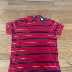 Polo Ralph Lauren The Iconic Mesh Knit Vintage Polo Shirt Size L