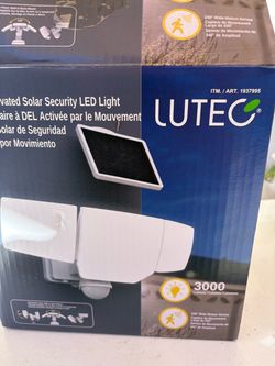 Lutec Solar Motion-Activated Security LED Light