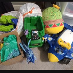 Assorted Kids Toys And A Pool