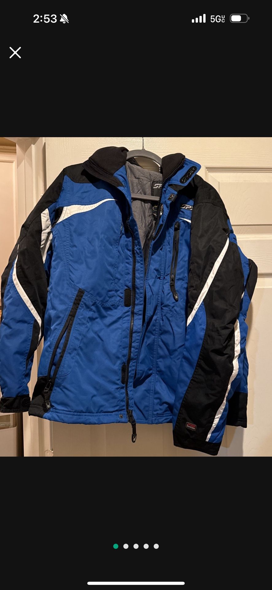men’s size medium Spyder ski jacket
