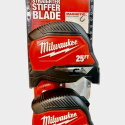 Milwaukee 25FT Magnetic Tape Measure (SET OF 2)
