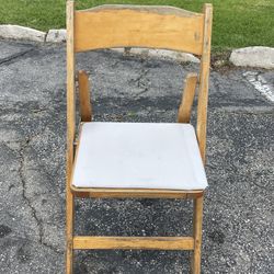 Folding Wood Ceremony & Event Chairs (new seat cushion)  - 150 Chairs Total 