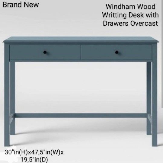 Brand New Threshold Wyndham Wood Console Or Writing Desk Color Matte