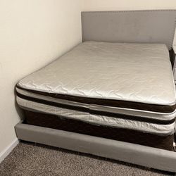 Full Size Bed W/ Mattress 
