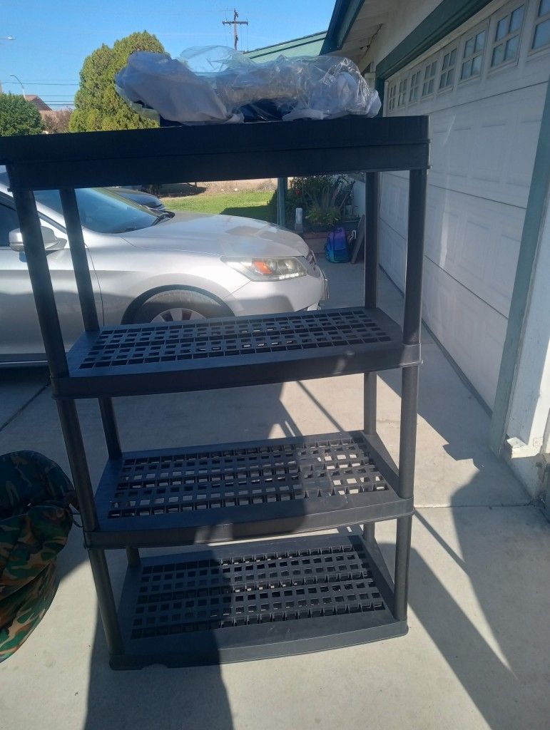 4 Tier Plastic Plant Shelf