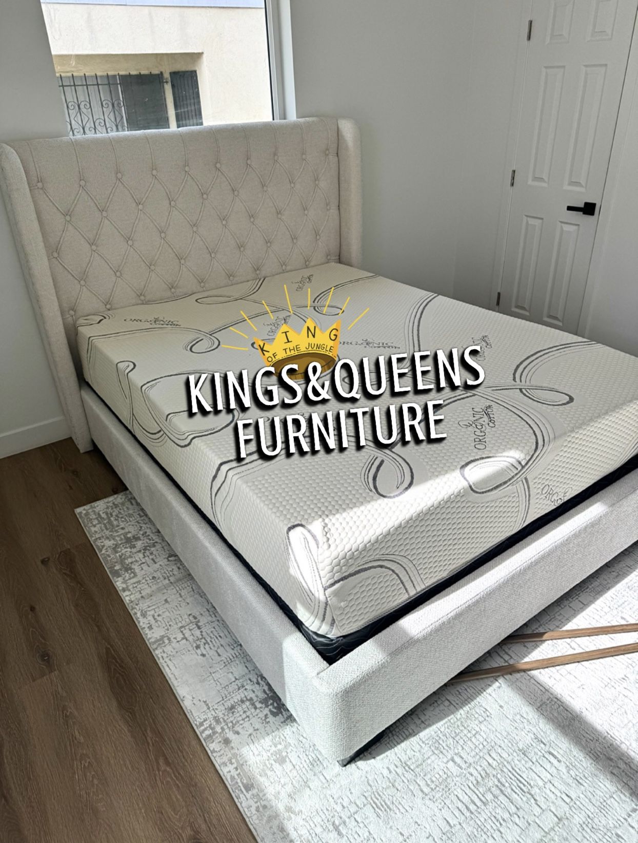 New Queen Bed Frame With Mattress