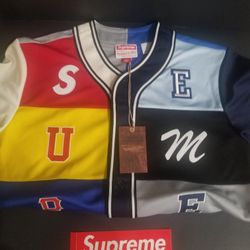 Supreme Mitchell & Ness Patchwork Baseball Jersey

