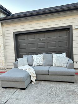Light gray sectional 