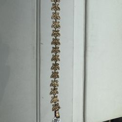 14k Gold Butterfly Bracelet 