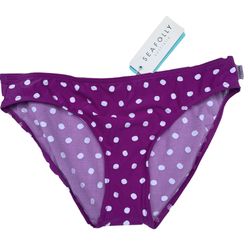 NWT Seafolly Australia hipster bikini polka dot swimsuit bottom women’s Size 8 