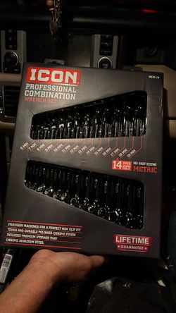 Icon PROFESSIONAL COMBINATION WRENCH SET METRIC