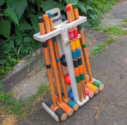 Vintage South Bend Croquet Set - Made in Indiana!