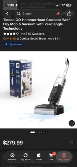 Tineco Wet dry mop/ Vaccume