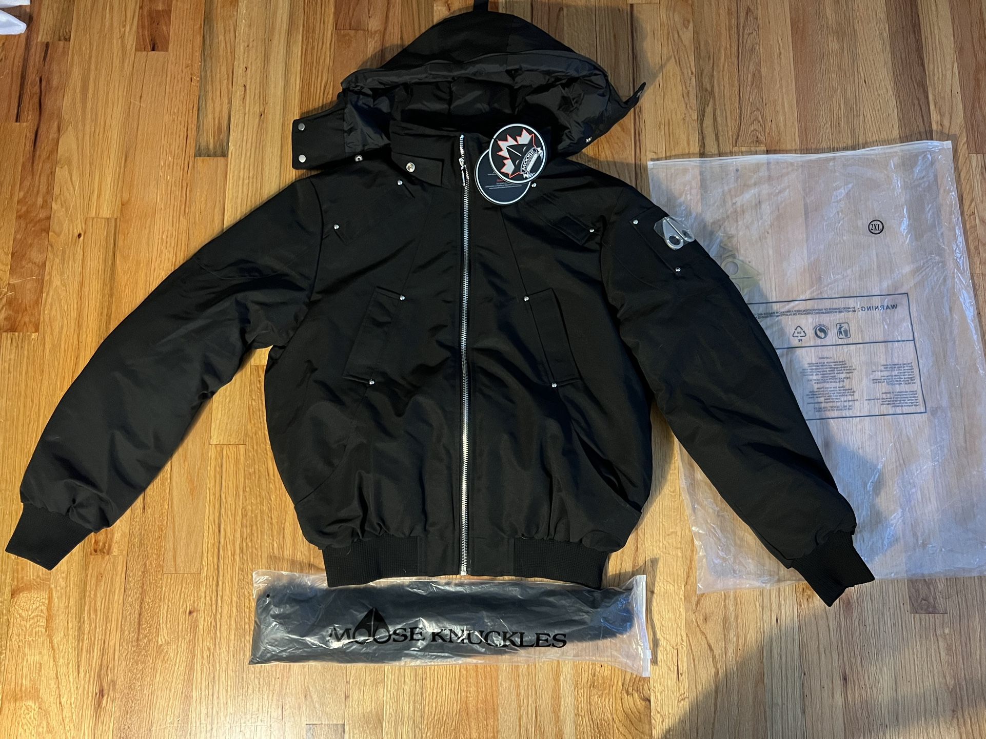 MOOSE KNUCKLES ORIGINAL UNISEX BLACK PARKA JACKET 